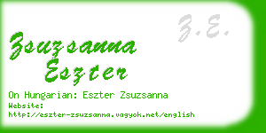 zsuzsanna eszter business card